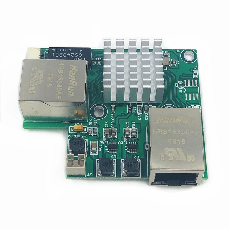 Промышленный Ethernet модуль переключателя 3 порта unmanager 10/100/1000 Мбит/с по Цельсию OEM авто-зондирование портов PCBA плата OEM материнская плата