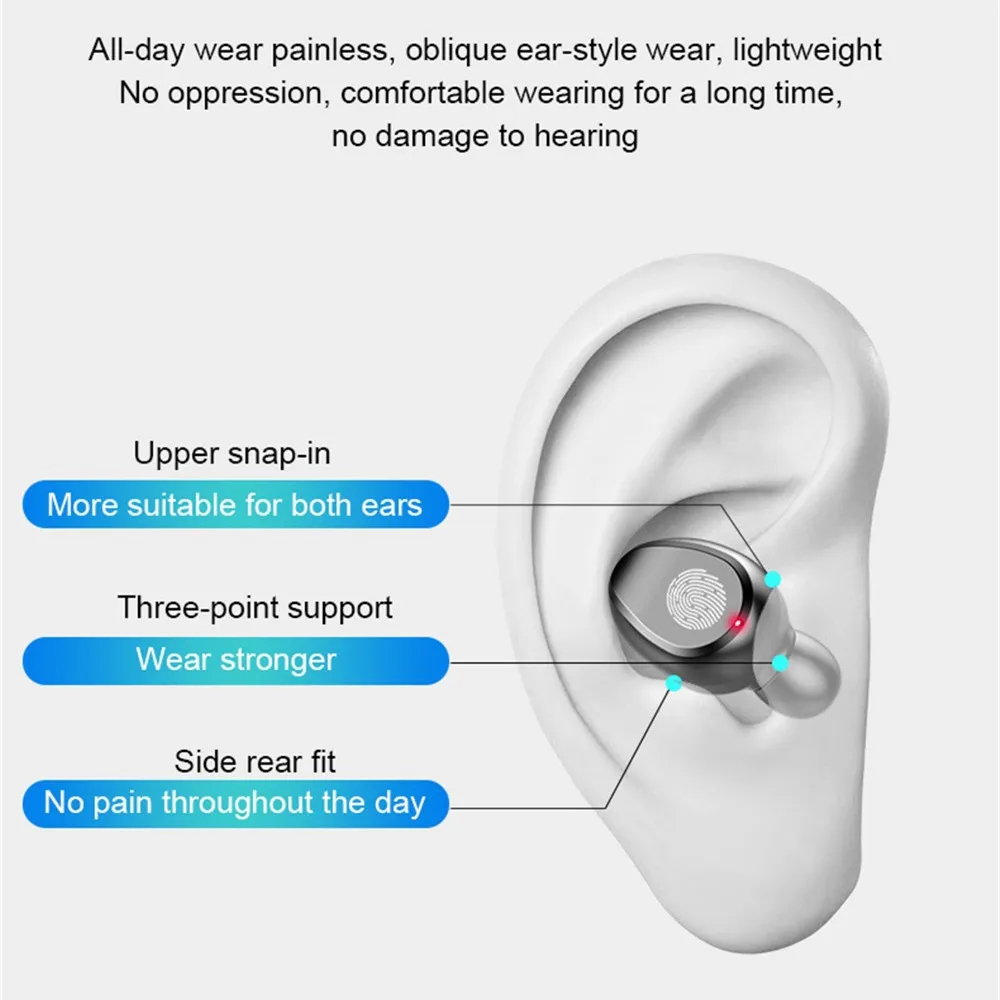 Touch V5.0 F9 TWS настоящие беспроводные наушники Bluetooth мини водонепроницаемые головные