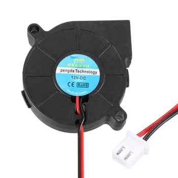 

uxcell 2pcs 50mmx50mmx15mm Cooling Turbo Fan DC 12V for 3D Printer Extruder Hotend
