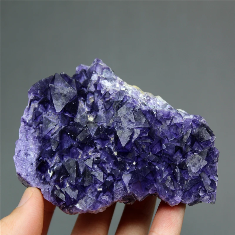 

280g Natural rare Octahedron fluorite mineral specimen stones and crystals healing crystals quartz gemstones