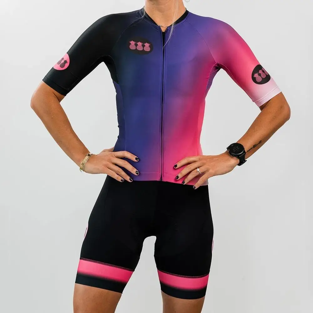 

Cycling Suit New Women Summer Aero Shirts Bike Jersey Kit Jacket Bib Shorts Maillot Ciclismo Tops Wear Set Dress Air