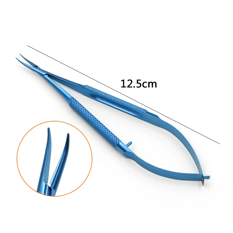 Titanium Tlloy Surgical Instruments Ophthalmic Microsurgical Dental Instruments Needle Holder + 11.5cm Scissors + Tweezers