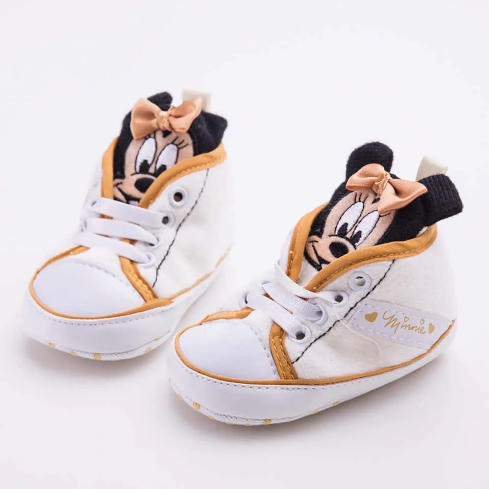 Baby Shoes Classic Canvas Baby Boy Shoes Spring Cotton Lace up Newborn Boy Girl Shoes First Walker Prewalker Toddler Infant 0-18 - Цвет: White