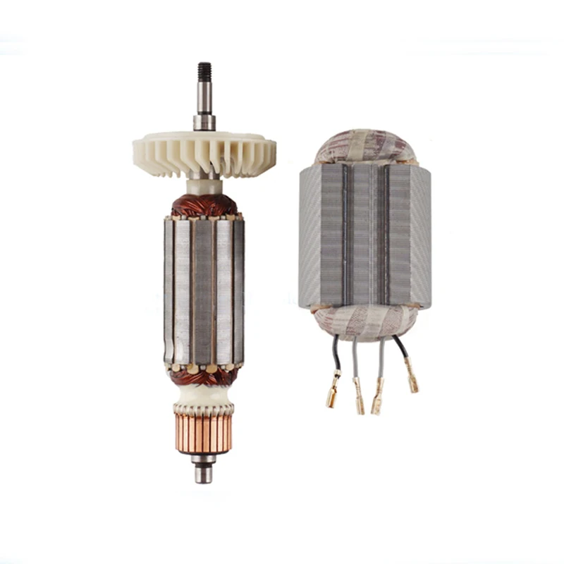 AC220-240V ротор якоря для MAKITA 518870-8 510107-9 515613-9 9558NB 9556NB 9556HN 9558HN 9557NB 9557HN 9556HNG 9558NBR - Цвет: rotor and stator