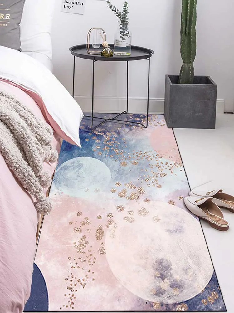 

Nordic ins bedroom starry sky bed carpet float window mat bed can be customized tatami carpet