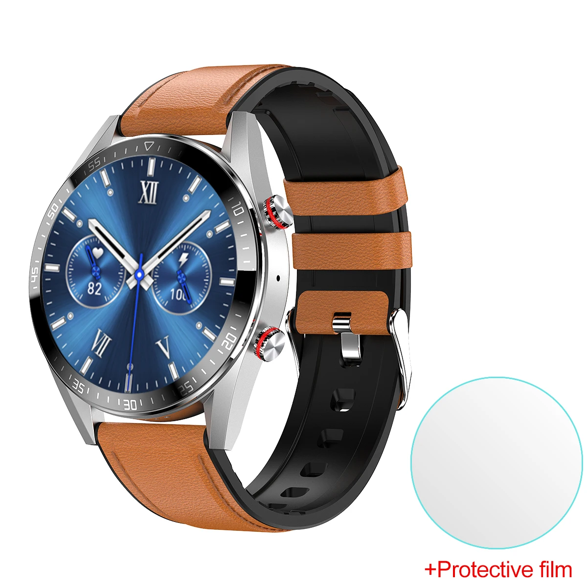 Vwar REX Pro Bluetooth Call Smart Watch AMOLED Screen Always on Display 4G Storage TWS Music Men Smartwatch Blood Pressure Clock 