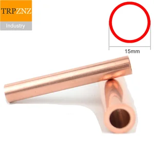 Трубка медная T2, внешний диаметр 15 мм, внутренний диаметр 13/12 мм