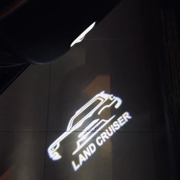 

2Pcs Car Door welcome light led Ghost Shadow For toyota Highlander Camry avalon EZ Reiz crown prius prado Land Cruiser logo