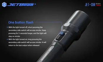

JETBeam C8R 1480 Lumens 21700 Battery EDC flashlights Cree LED USB Charge For Camping Hiking Hunting Fishing Accessories