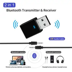 2-в-1 музыкальный аудиоприемник Bluetooth 5,0 портативный usb-адаптер приемника передатчика Bluetooth