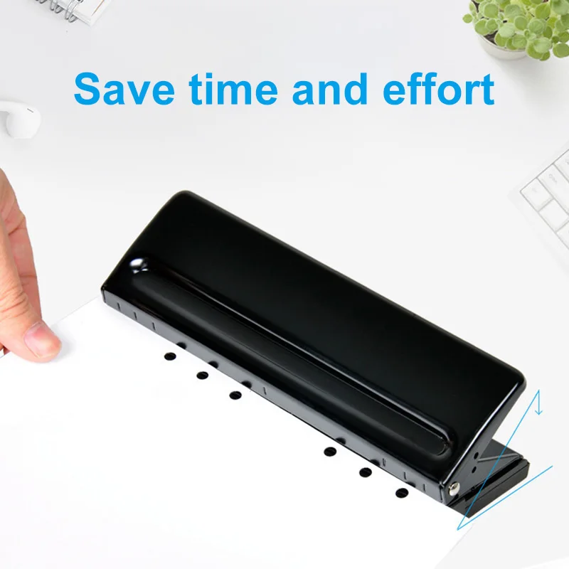 

Manual 6 Holes Perforator Adjustable Universal Puncher for Files Paper Documents KQS8