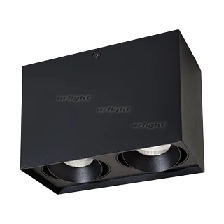 023086 Светильник SP CUBUS S100x200BK 2x11W Day White 40deg (ARL IP20 Металл 3 года) 1шт. Arlight|Новизна