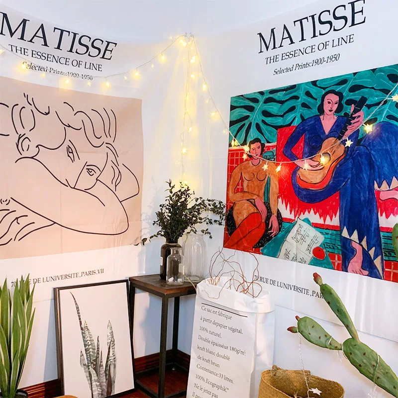 Женский настенный подвесной гобелен Matisse коврик с рисунком мандалы для