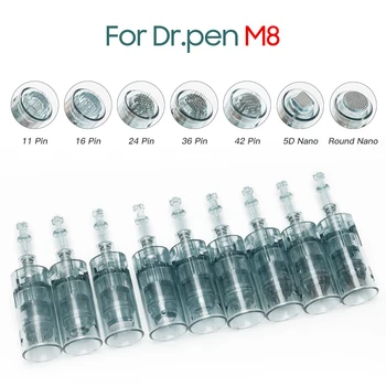 

Dr. Pen M8 Needle Cartridge Electric Derma Rolling Bayonet Cartridges 11 16 36 Tattoo Needle Micro Skin Needling Tip Derma Stamp