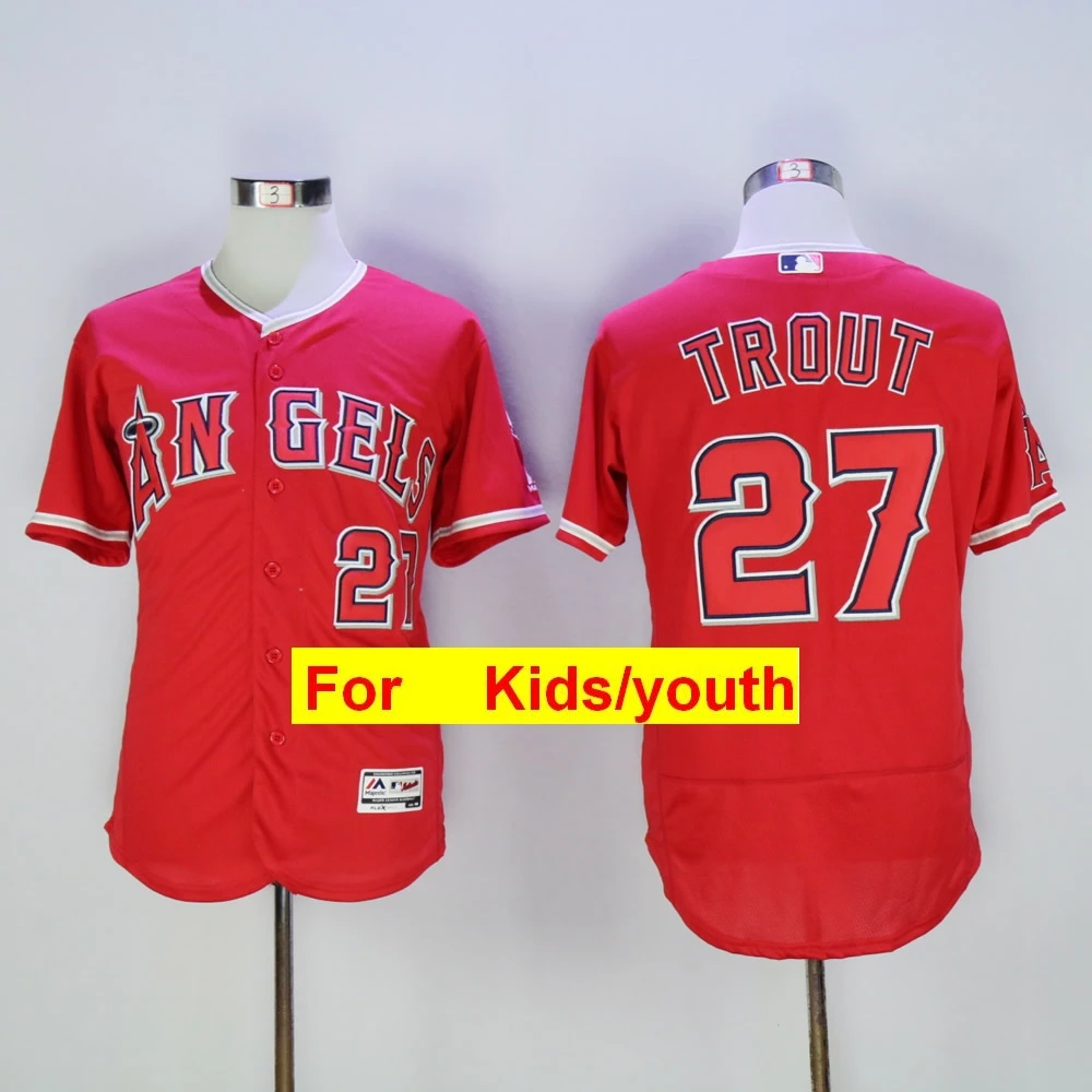 Фиолетовый Молодежи Лос-Анджелеса Майк Траут Shohei Ohtani Альберта Pujols Kole Lee Реджи Джексон стержень Карью FLEX Прохладный База Джерси - Цвет: Фиолетовый