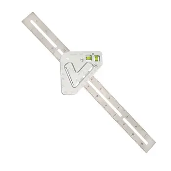

Multifunctional Triangle Angle Ruler Level Protractor Woodworking Carpentry Tool X6HC