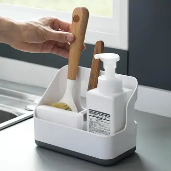 

1PC Sink Sponge Organizer Kitchen Supplies Rack Pan Brush Sponge Wipe Storage Rack Rag Drain Holder