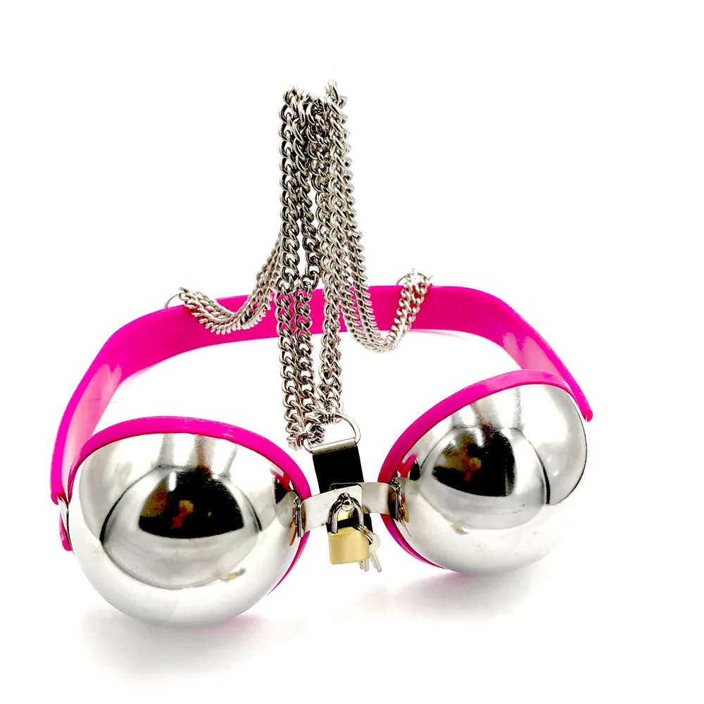 Adjustable Bust Stainless Steel Female Brassiere Breast Bondage Belts Cosplay Chastity Bra Cup Bdsm Fetish Adult Women Sex Toys nipple sex toys nipple clamps