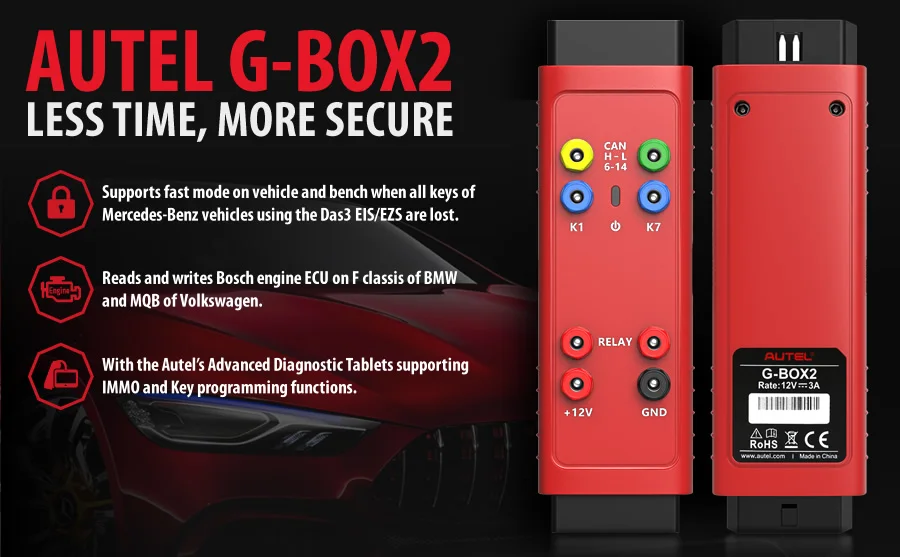 autel G-BOX2 инструмент для Mercedes Benz все ключи потеряны работать с autel MaxiIM IM608