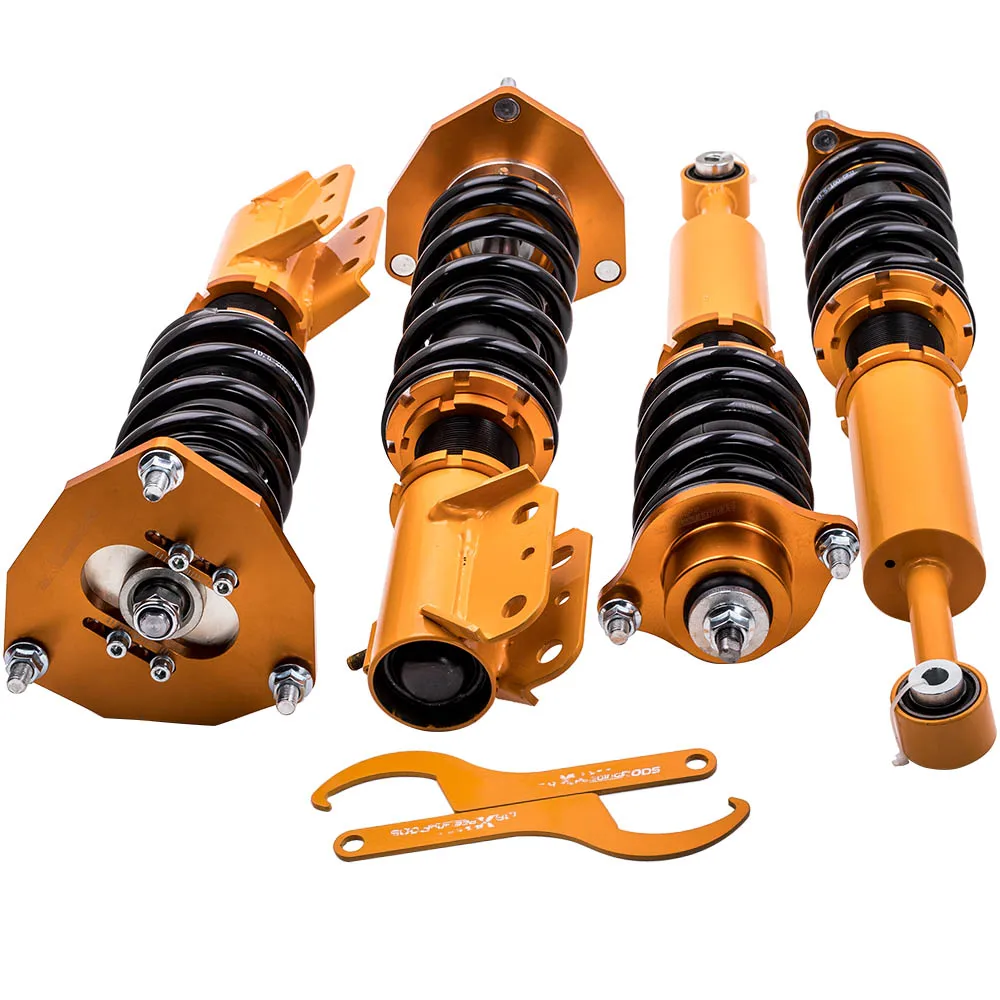 Maxpeedingrods 코일 오버 키트, 미쓰비시 랜서 스포츠백 랠리아트 왜건 4 문짝 2002-2006