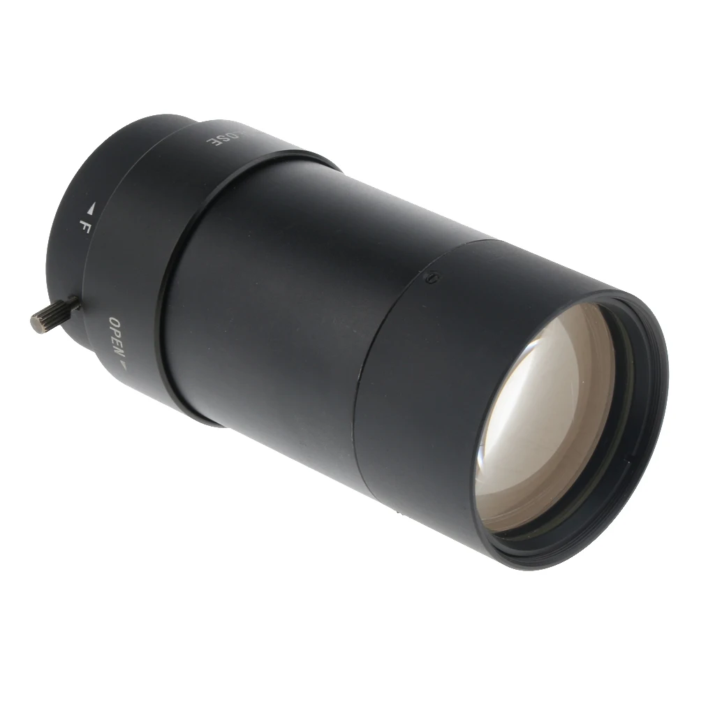 CCTV Secure Camera 5-100mm Varifocal Lens Manual IRIS Zoom CS Mount Format 1/3'' (Black)