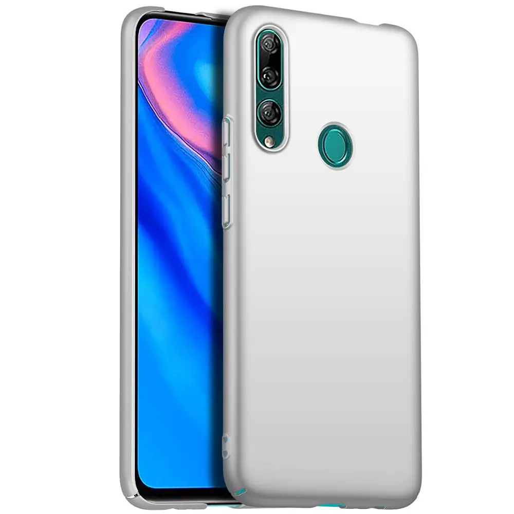 Чехол для huawei Y9 Prime чехол для телефона Роскошный Матовый Жесткий чехол для ПК на Y 9 Prime защитный чехол - Цвет: Белый