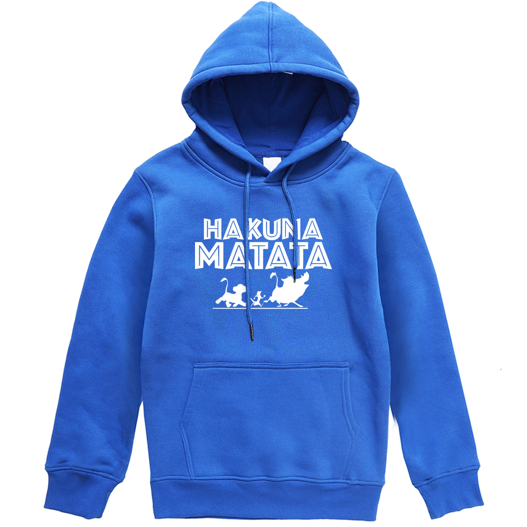 Hakuna Matata, мужские толстовки с капюшоном,, Король Лев, мужской Стильный пуловер, серия из фильма, свитшот с принтом для мужчин, спортивный костюм - Цвет: blue5