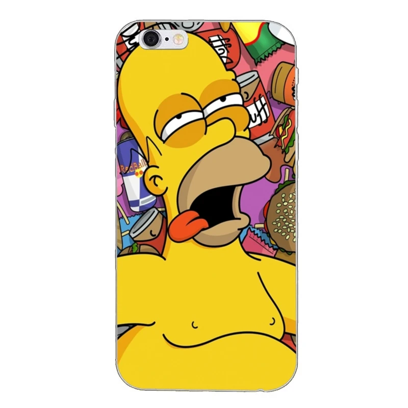 Мягкий чехол для iPhone XR X XS Max 8 7 6s 6 plus samsung Galaxy Note S6 S7 edge S8 S9 S10 Plus lite Homer J. Simpson - Цвет: Homer-Simpson-B-04