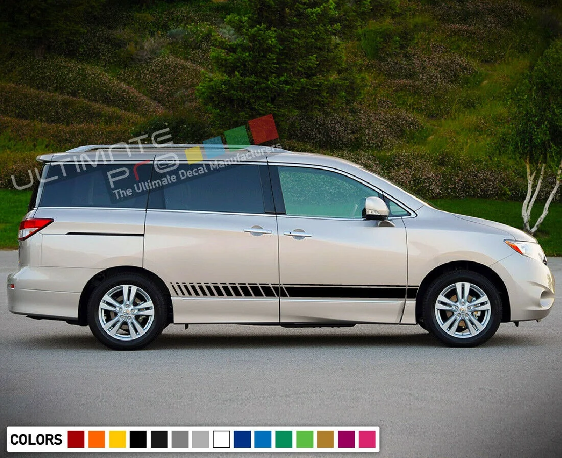 Для набора полосок x2 наклейка для Nissan Quest 2017 светильник световая крышка Задняя