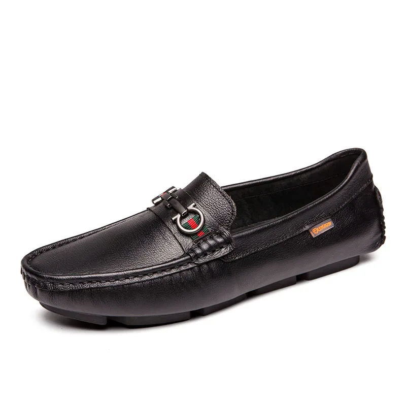 SYXY-998-Black Лоферы из натуральной кожи; мужские мокасины; Gommino; повседневные Лоферы для взрослых; Мужская обувь для вождения автомобиля; Chaussures Hommes En Cuir; роскошный черный цвет - Цвет: SYXY-998-Black