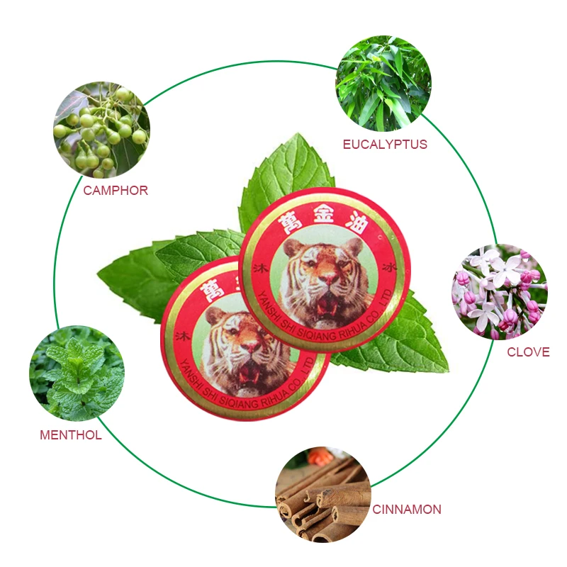 Wind Oil Essence Cooling Oil Pain Relief Cream Skin Care Ointment 10PCS Natural Tiger Balm Panacea Oil Treatment Of Headache Dizziness Dressing Muscle Pain Elimination Mosquito Ointment