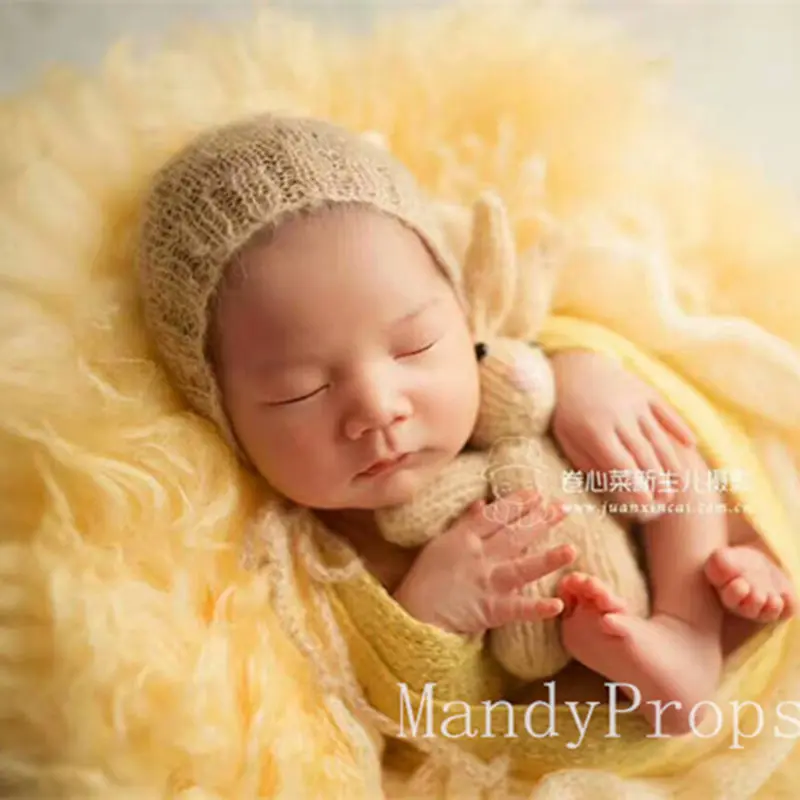 Woolen Blanket Felt Backdrop Basket Filler Newborn Backdrop Photo Props
