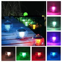 Solar Floating Light Color Changing LED Globe Water Drift  Night Light Garden Lansdscape Decorations Light for Swimming Pool