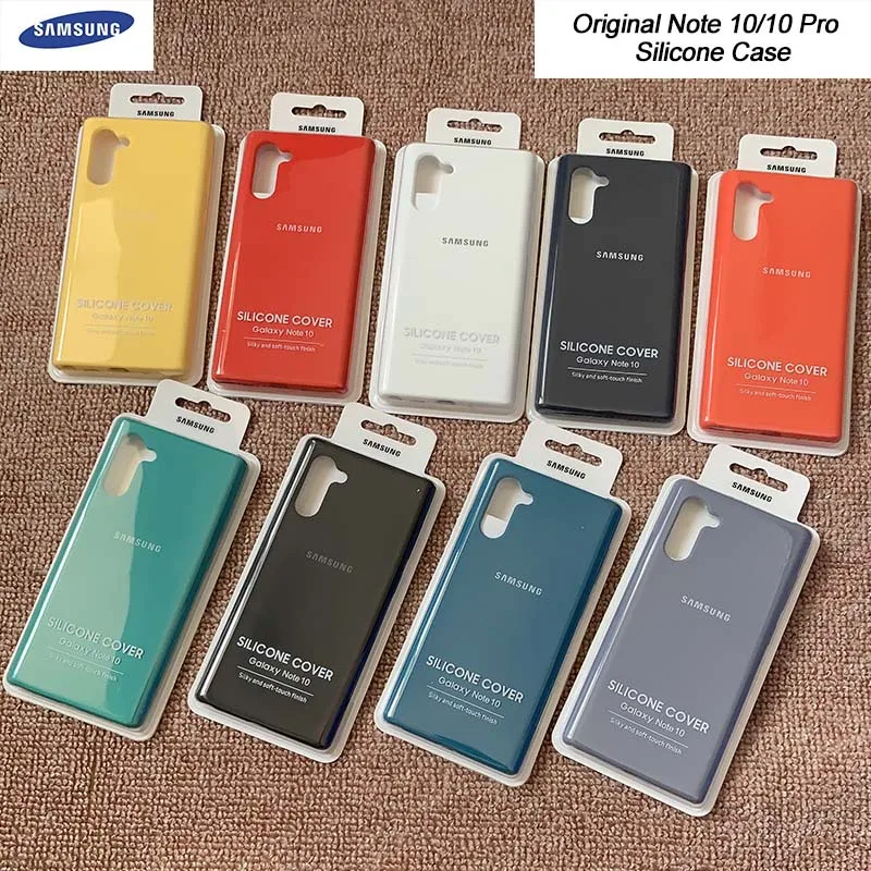 

Original Samsung Galaxy Note 10 Pro Liquid Silicone Case Silky Soft-Touch Shell Cover For Galaxy Note 10/10+ With Box