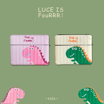 

For AirPods 1/2/pro Earphone Box Cover Luxury Unicorn Cartoon Silicon Case for AirPods Case Dinosaur Animal Headphone Case Funda