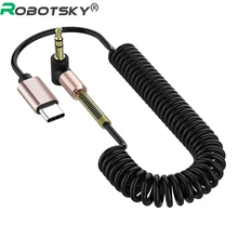 Usb tipo-c para 3.5mm carro aux cabo de áudio fone de ouvido alto-falante conexão do telefone móvel para samsung s20 nota 10 plus huawei p40 pro