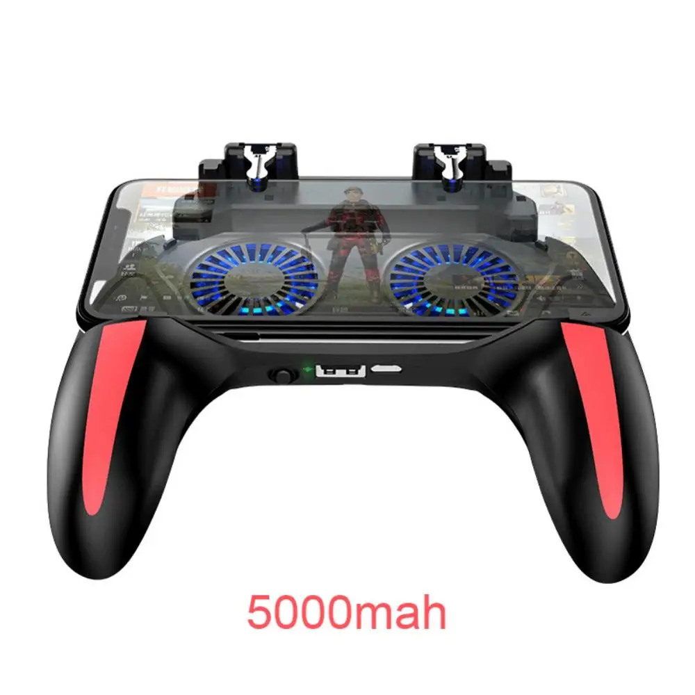  H10 Gamepad PUBG Controller Double Cool Fan 2500/5000mAh Power Bank Game Controller Joystick Androi