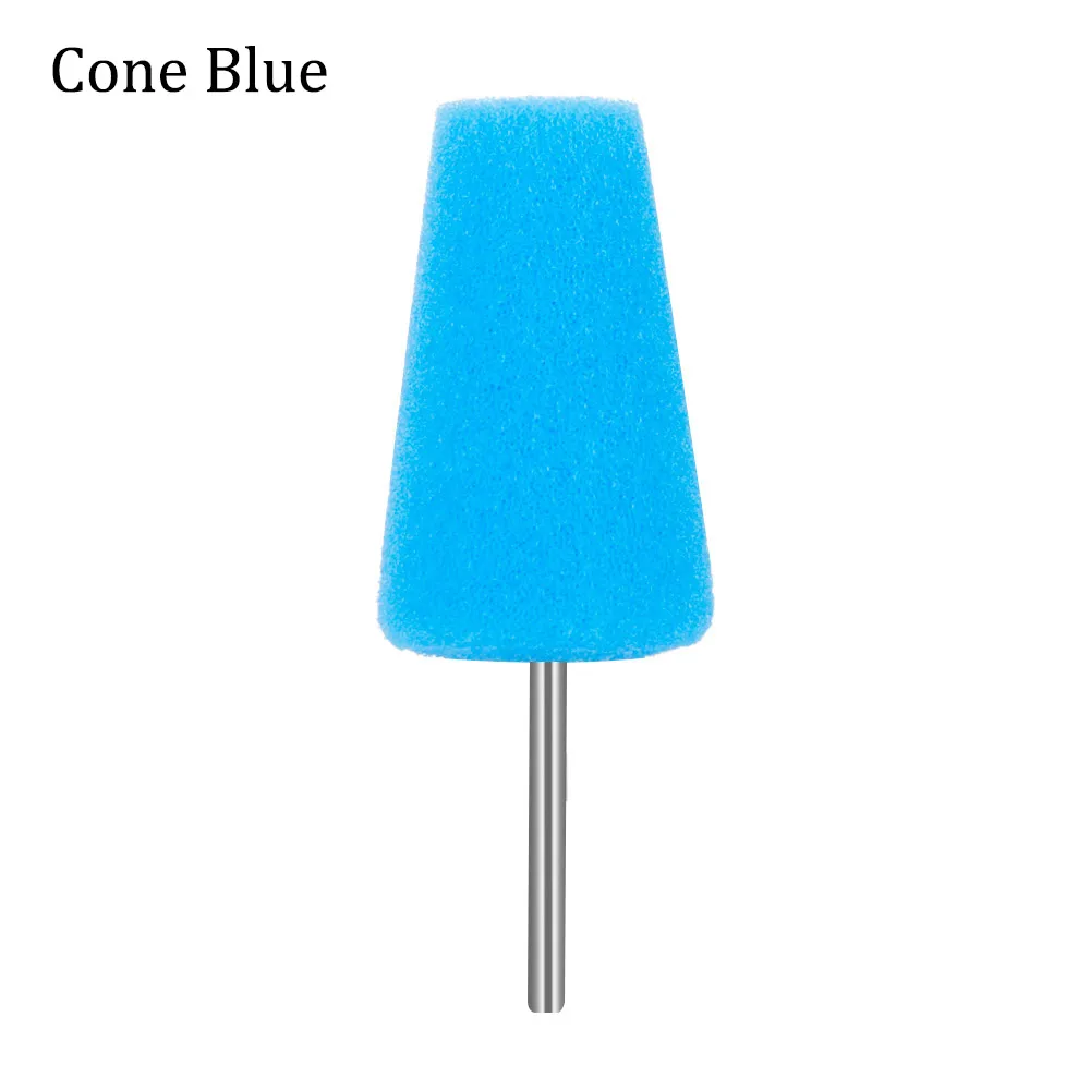 Cone Blue Новая круглая Чистящая губка конуса колеса автомобиля металлический концентратор полировка хвостовик полирующая Пена Pad инструменты для обслуживания автомобилей - Цвет: Cone Blue