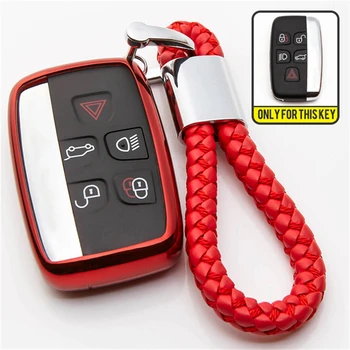 

TPU Key Smart Case Cover For Land Rover Discovery 3 4 5 Defender X9 Z44 Freelander 1 2 Discovery Sport Evoque Car Key Ring Shell