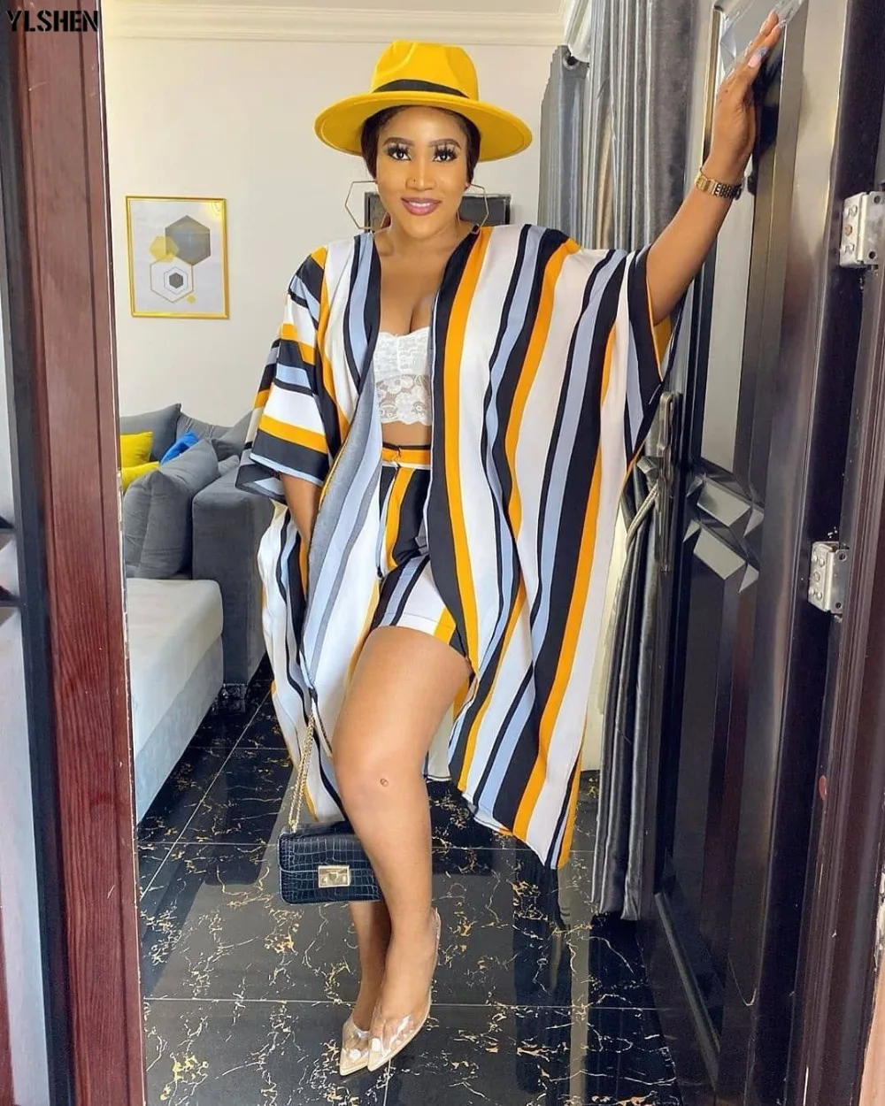 2 Piece Set African Clothes Dashiki Print African Dresses for Women Bazin Riche Long Sleeve Tops Jackets + Pants Shorts Suits Clothing 04