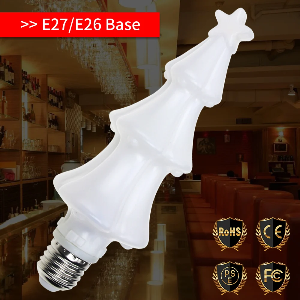 

LED Flame Lamp E27 LED Bulb Flame Effect LED Christmas Tree Fire Light Bulb E26 Flickering Emulation Burning Holiday Decoration