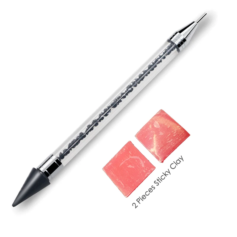 1set/lot quality Crystal Pen picking up Rhinestones Gems Sticky Wax Pencil DIY Tools for Nail art Cloth Diamond Picker Painting 