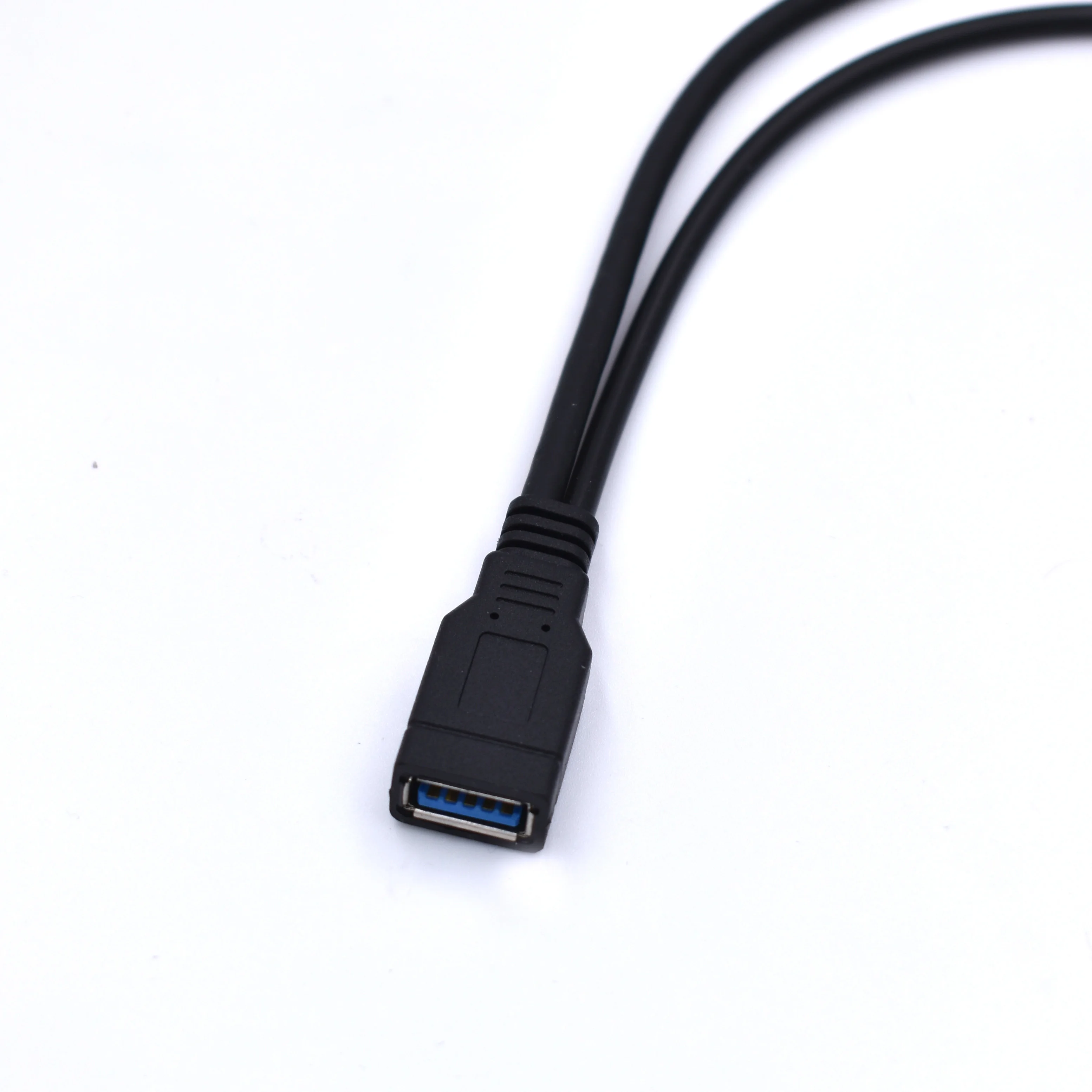 50 шт./лот USB 3 0 Женский двойной Мужской дополнительный силовой кабель для передачи