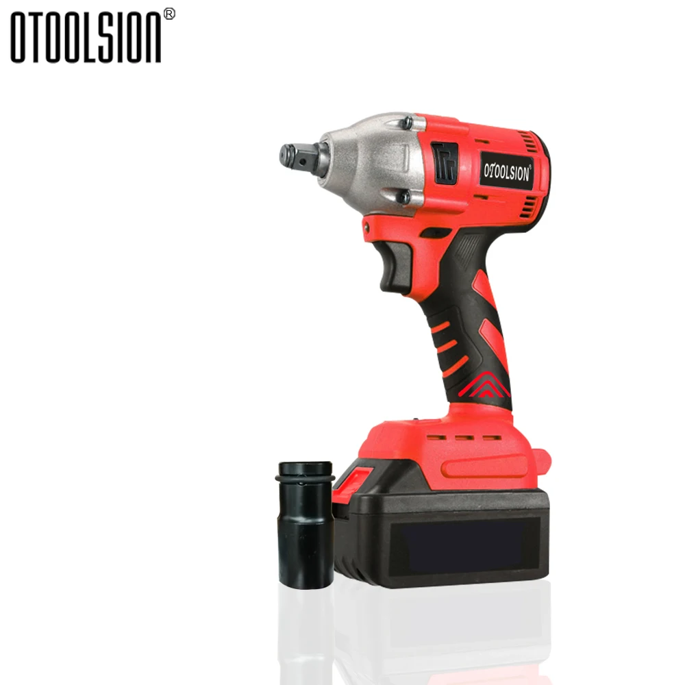 21V 320N.m Brushless Cordless Wrench 450W Powerful Electric Socket Impact Wrench 3000mAh Lithium-lon Battery Power Tools Kit (9)