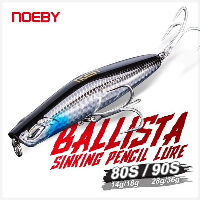 Noeby Sinking Fishing Lures 80mm 14g 18g 99mm 28g 36g Sea Fishing Lure  Wobbler Pencil Artificial Hard Bait for Bass Fishing Lure