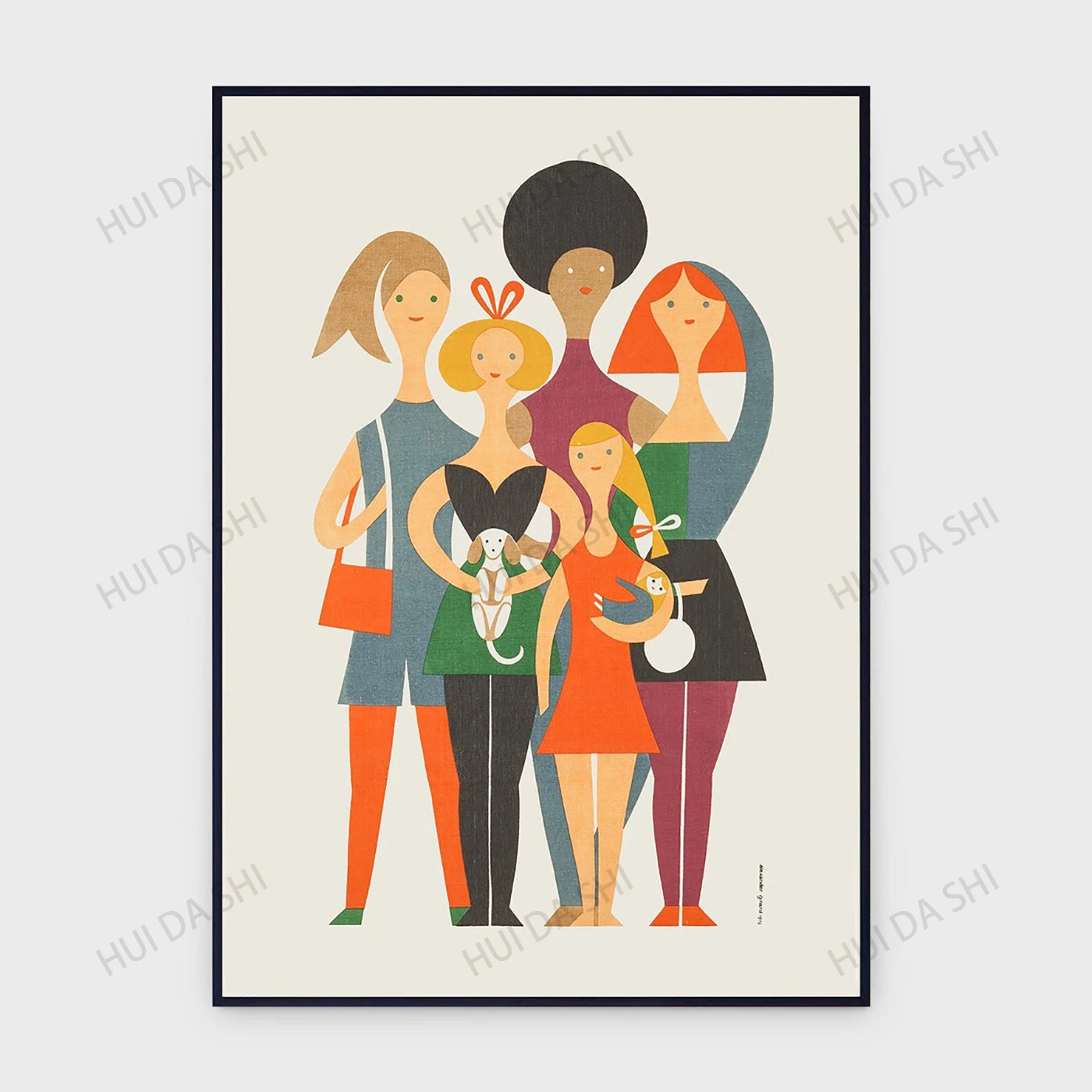 ヴィンテージ girard アレキサンダー・ジラルド ポスター 額付き