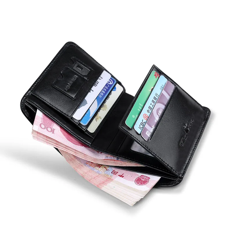Модный кожаный 6 держатель для карт и SIM держатель для карт, короткий дорожный кошелек PL198
