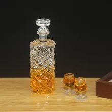 1:12/1:6 кукольный домик миниатюрная сцена модель винная бутылка ролевые игры игрушечные бутылки бокалы с пивными чашками кукла сцена аксессуары