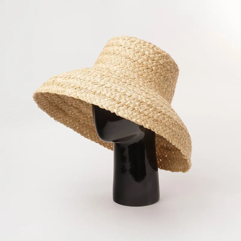 fashion-women-wide-brim-raffia-hat-women-vacation-beach-hats-flat-top