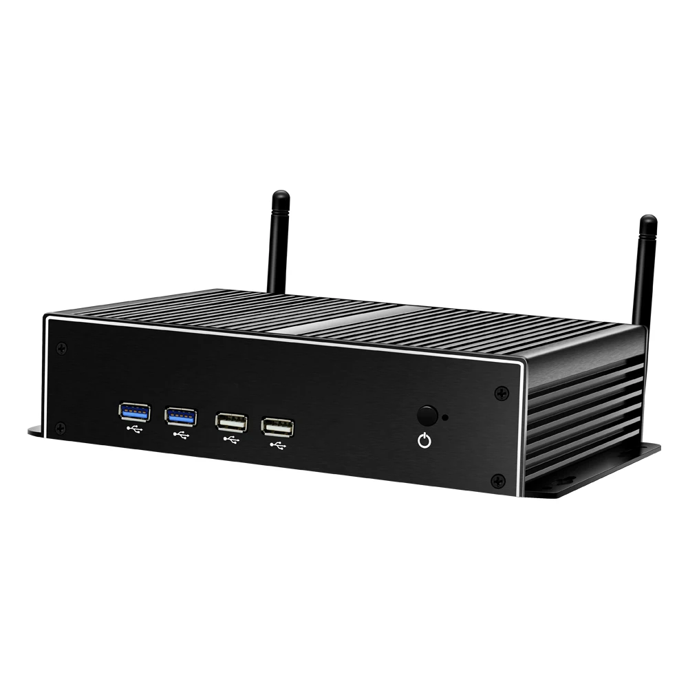 XCY безвентиляторный промышленный Мини ПК Intel Core i7 5500U i5 4200U i3 4010U 2xlan 6xRS232 6xusb HDMI VGA Wi Fi